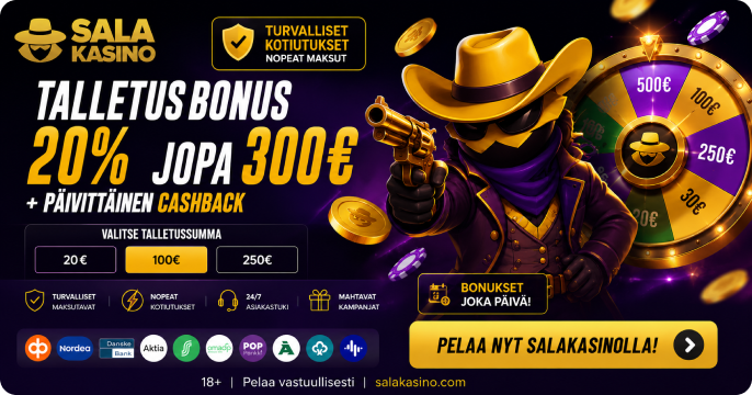 Salakasino kasino banner